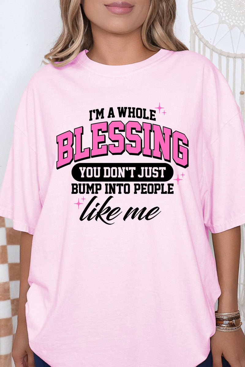 I'm A Whole Blessing Comfort Colors Adult Ring - Spun Cotton Tee - Wholesale Accessory Market