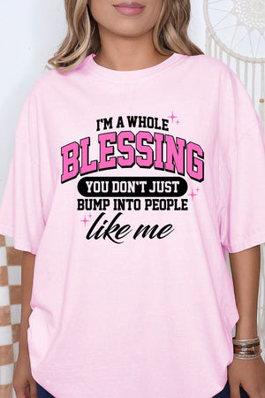 I'm A Whole Blessing Comfort Colors Adult Ring - Spun Cotton Tee - Wholesale Accessory Market