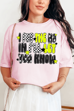 I Put The No In I'll Let You Know Comfort Colors Adult Ring - Spun Cotton Tee - Wholesale Accessory Market