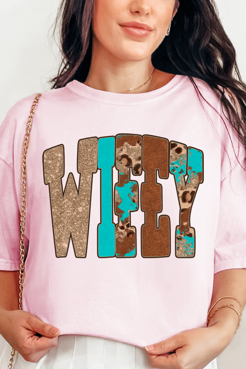 Leopard Love Wifey Comfort Colors Adult Ring - Spun Cotton Tee - Wholesale Accessory Market