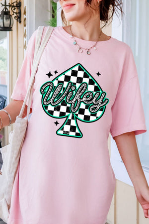 Lucky Spade Wifey Comfort Colors Adult Ring-Spun Cotton Tee - Wholesale Accessory Market