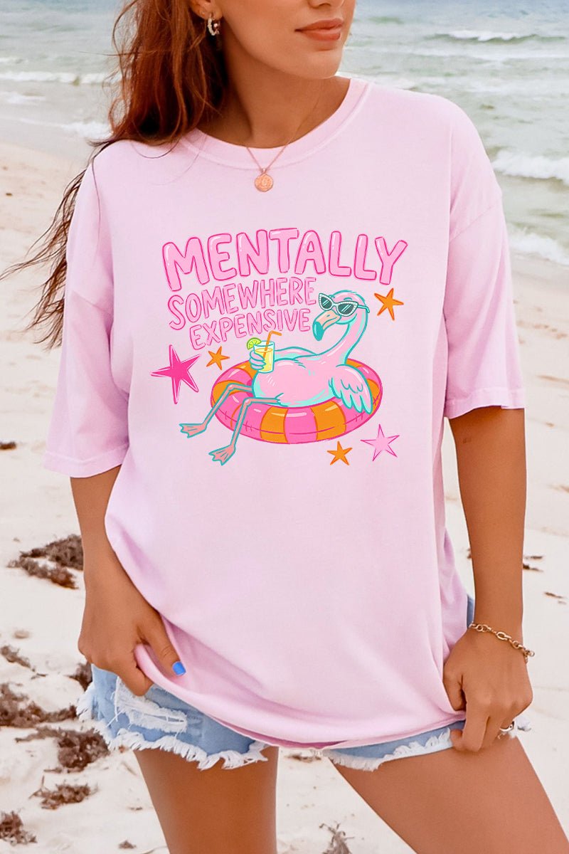 Mentally Somewhere Expensive Comfort Colors Adult Ring-Spun Cotton Tee - Wholesale Accessory Market