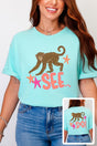 Monkey See, Monkey Do Front & Back Comfort Colors Adult Ring - Spun Cotton Tee - Wholesale Accessory Market