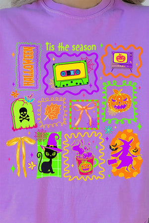 Neon All Hallow's Eve Comfort Colors Adult Ring - Spun Cotton Tee - Wholesale Accessory Market