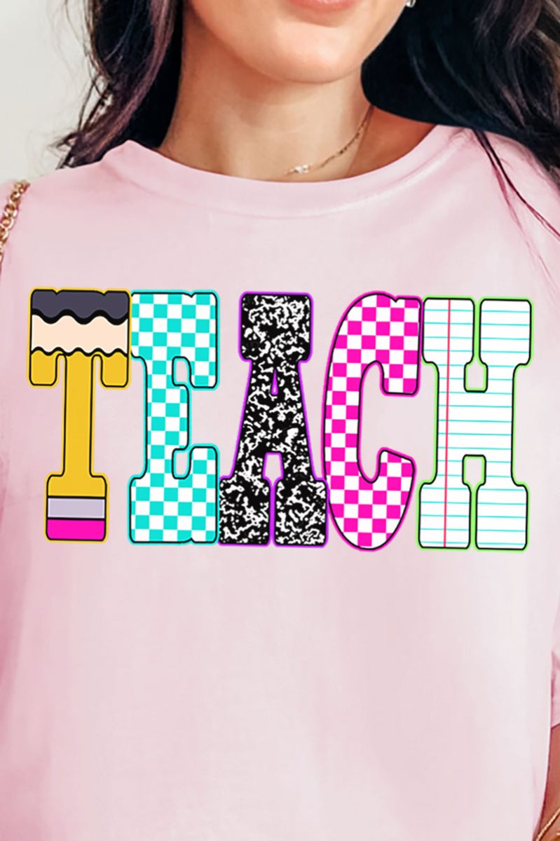 Neon Notes To Teach Comfort Colors Adult Ring - Spun Cotton Tee - Wholesale Accessory Market