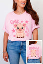 Oink Oink Shake Full Front & Back Design Comfort Colors Adult Ring-Spun Cotton Tee - Wholesale Accessory Market