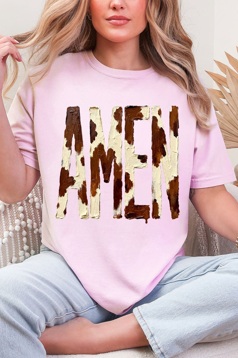 Painted Cow Amen Comfort Colors Adult Ring-Spun Cotton Tee - Wholesale Accessory Market