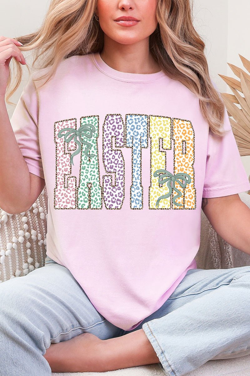 Pastel Easter Coquette Comfort Colors Adult Ring - Spun Cotton Tee - Wholesale Accessory Market