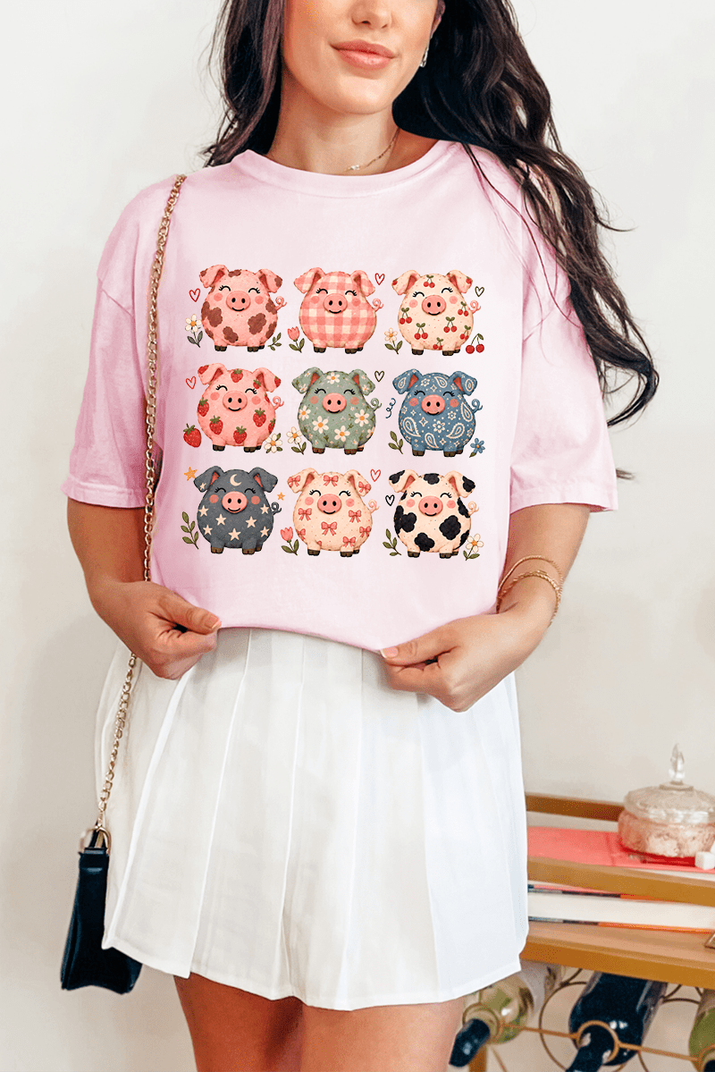Piggy Crew Comfort Colors Adult Ring-Spun Cotton Tee - Wholesale Accessory Market