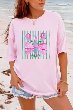 Pink Lobster Club Comfort Colors Adult Ring - Spun Cotton Tee - Wholesale Accessory Market
