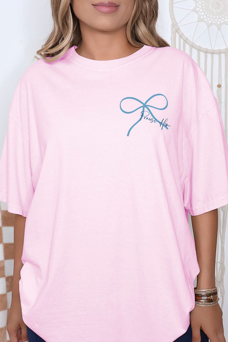Praise In Every Season Front & Back Design Comfort Colors Adult Ring - Spun Cotton Tee - Wholesale Accessory Market