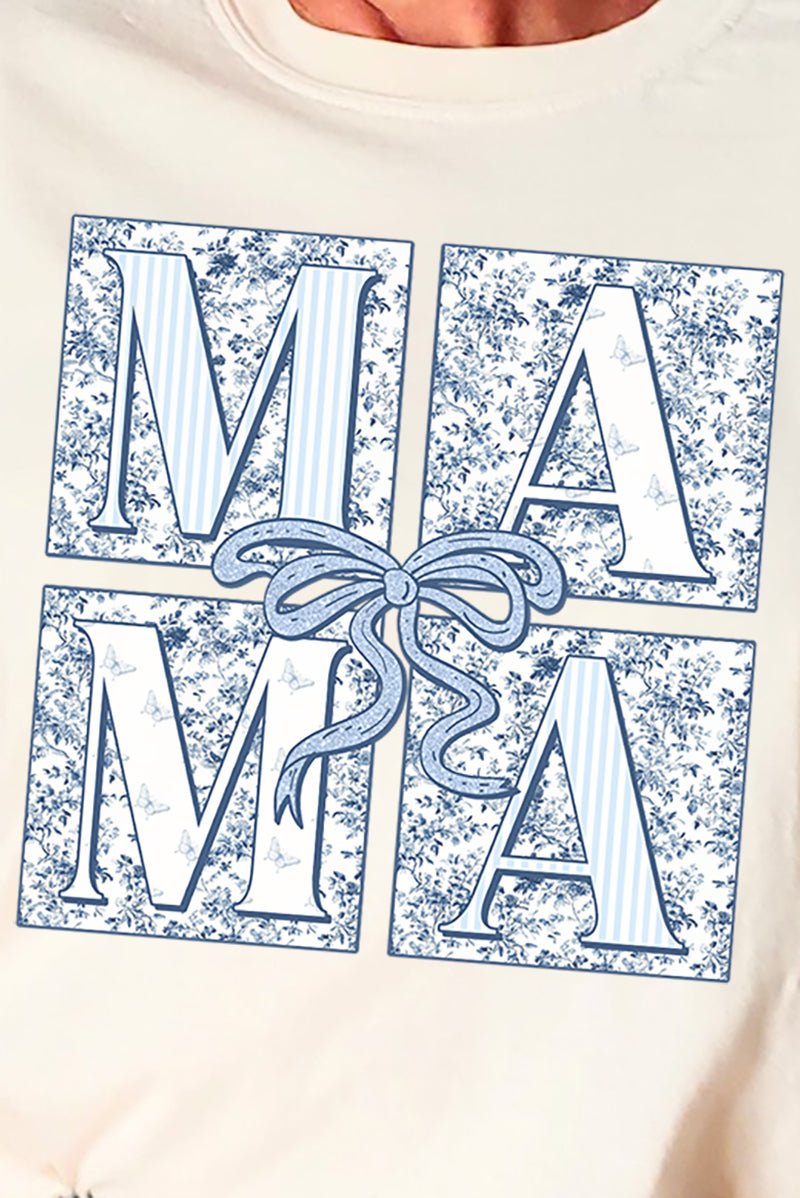Mama Color:blue Preppy Blue Mama Comfort Colors Adult Ring-Spun Cotton Tee | Wholesale ...