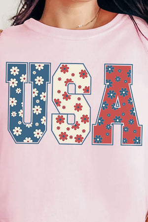 Preppy Flowers USA Comfort Colors Adult Ring - Spun Cotton Tee - Wholesale Accessory Market