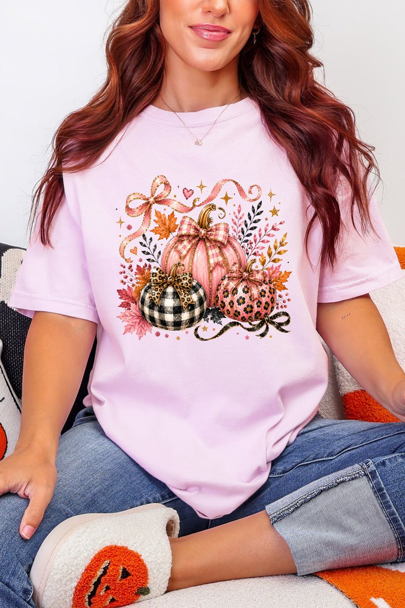 Pretty In Pumpkin Comfort Colors Adult Ring-Spun Cotton Tee - Wholesale Accessory Market