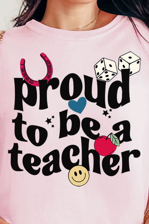Proud Teacher Comfort Colors Adult Ring - Spun Cotton Tee - Wholesale Accessory Market