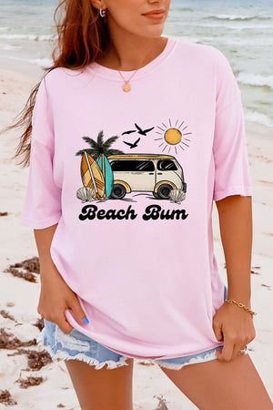 Retro Beach Bum Comfort Colors Adult Ring-Spun Cotton Tee - Wholesale Accessory Market