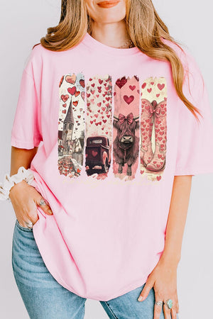 Retro Howdy Valentine Comfort Colors Adult Ring - Spun Cotton Tee - Wholesale Accessory Market