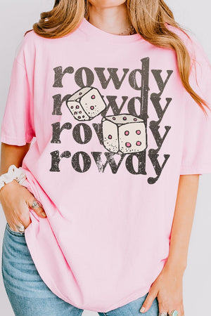 Rowdy Dice Comfort Colors Adult Ring - Spun Cotton Tee - Wholesale Accessory Market