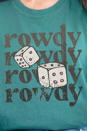 Rowdy Dice Comfort Colors Adult Ring - Spun Cotton Tee - Wholesale Accessory Market