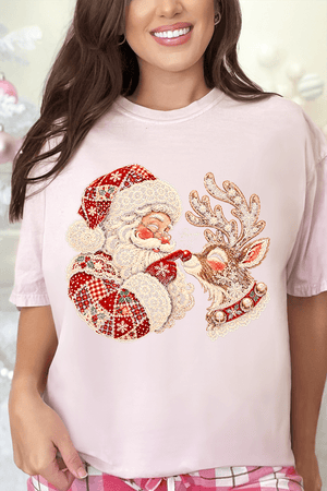 Santa's Christmas Boop Comfort Colors Adult Ring-Spun Cotton Tee - Wholesale Accessory Market