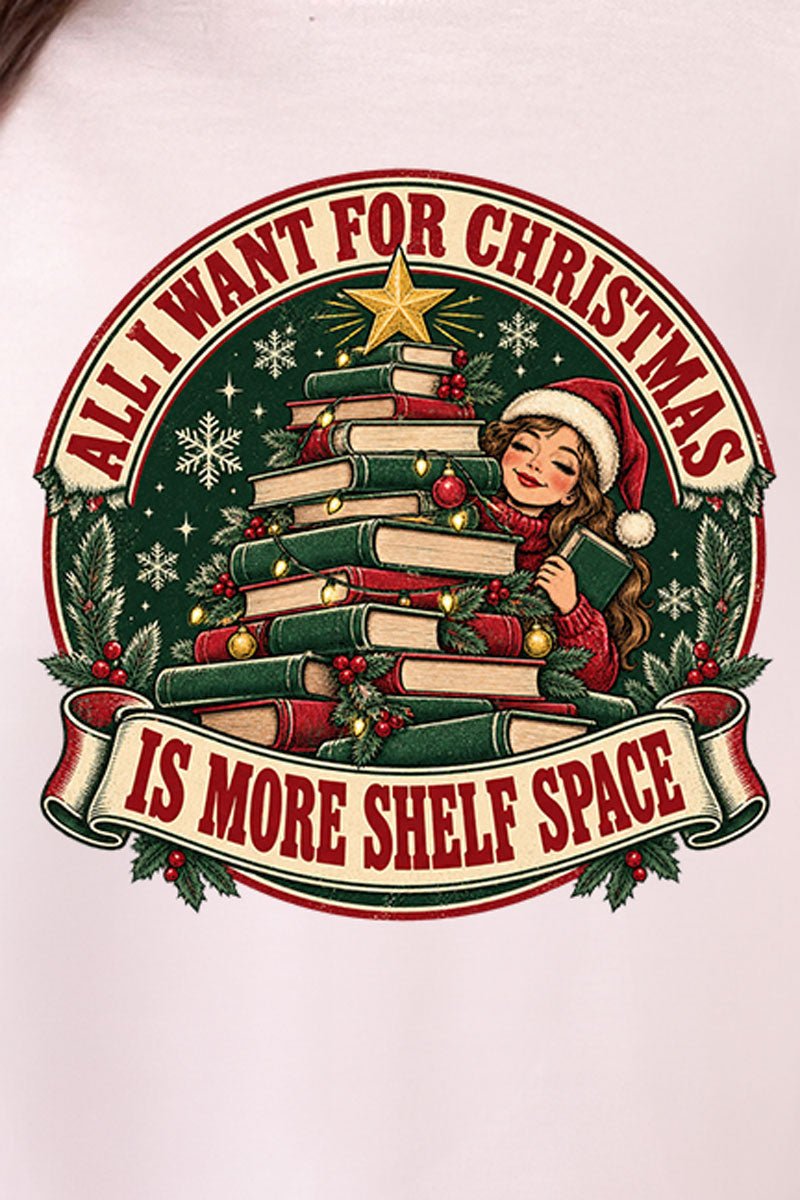 Shelf Space For Christmas Comfort Colors Adult Ring-Spun Cotton Tee - Wholesale Accessory Market
