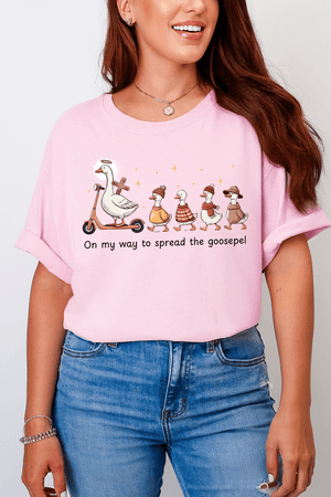 Spread The Goosepel Comfort Colors Adult Ring - Spun Cotton Tee - Wholesale Accessory Market