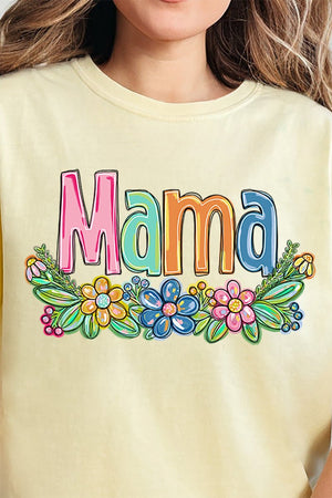 Spring Floral Mama Adult Ring-Spun Cotton Tee - Wholesale Accessory Market