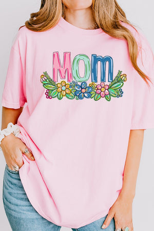 Spring Floral Mom Adult Ring-Spun Cotton Tee - Wholesale Accessory Market