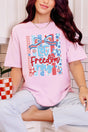 Striped Coquette Let Freedom Ring Comfort Colors Adult Ring - Spun Cotton Tee - Wholesale Accessory Market