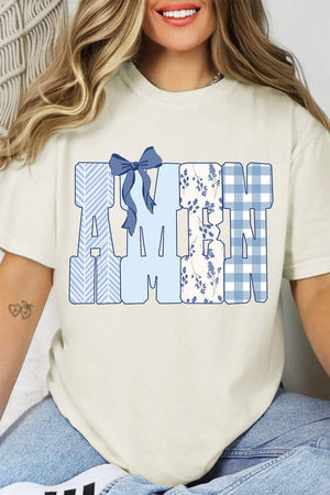 Sunday Blue Amen Comfort Colors Adult Ring - Spun Cotton Tee - Wholesale Accessory Market