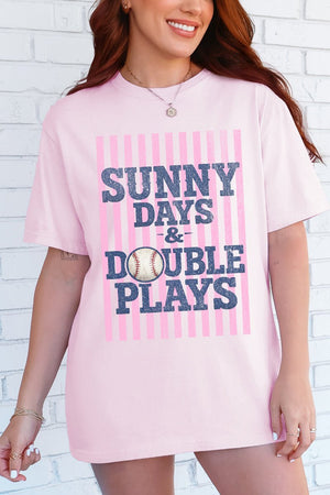 Sunny Days & Double Plays Comfort Colors Adult Ring - Spun Cotton Tee - Wholesale Accessory Market