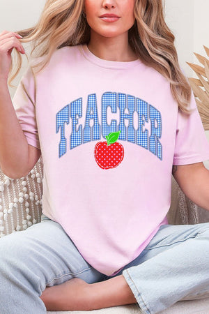 Sweet Apple Teacher Comfort Colors Adult Ring - Spun Cotton Tee - Wholesale Accessory Market