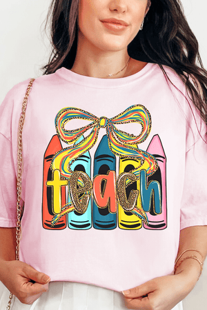 Teach And Tie Comfort Colors Adult Ring - Spun Cotton Tee - Wholesale Accessory Market