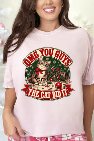 The Cat Did It Comfort Colors Adult Ring-Spun Cotton Tee - Wholesale Accessory Market