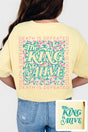 The King Is Alive Front & Back Design Comfort Colors Adult Ring - Spun Cotton Tee - Wholesale Accessory Market