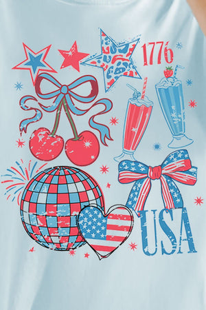USA Collage Comfort Colors Adult Ring - Spun Cotton Tee - Wholesale Accessory Market