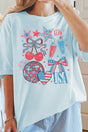 USA Collage Comfort Colors Adult Ring - Spun Cotton Tee - Wholesale Accessory Market