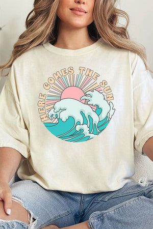 Waves Here Comes The Sun Adult Ring-Spun Cotton Tee - Wholesale Accessory Market