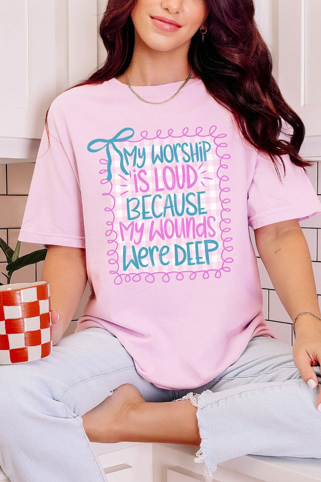 Worship Loud Comfort Colors Adult Ring - Spun Cotton Tee - Wholesale Accessory Market