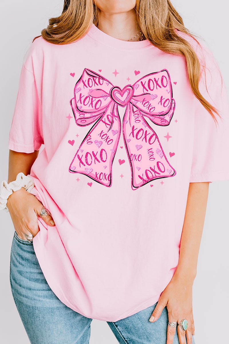 XOXO Coquette Cutie Comfort Colors Adult Ring - Spun Cotton Tee - Wholesale Accessory Market