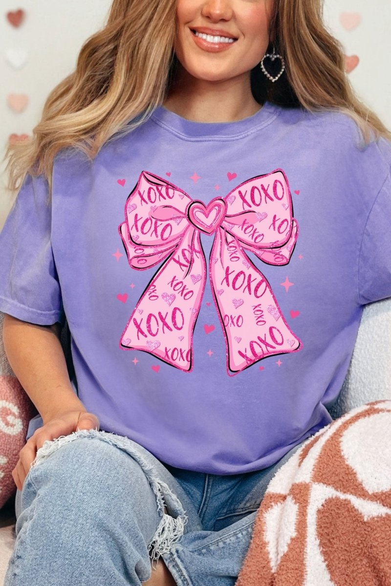 XOXO Coquette Cutie Comfort Colors Adult Ring - Spun Cotton Tee - Wholesale Accessory Market