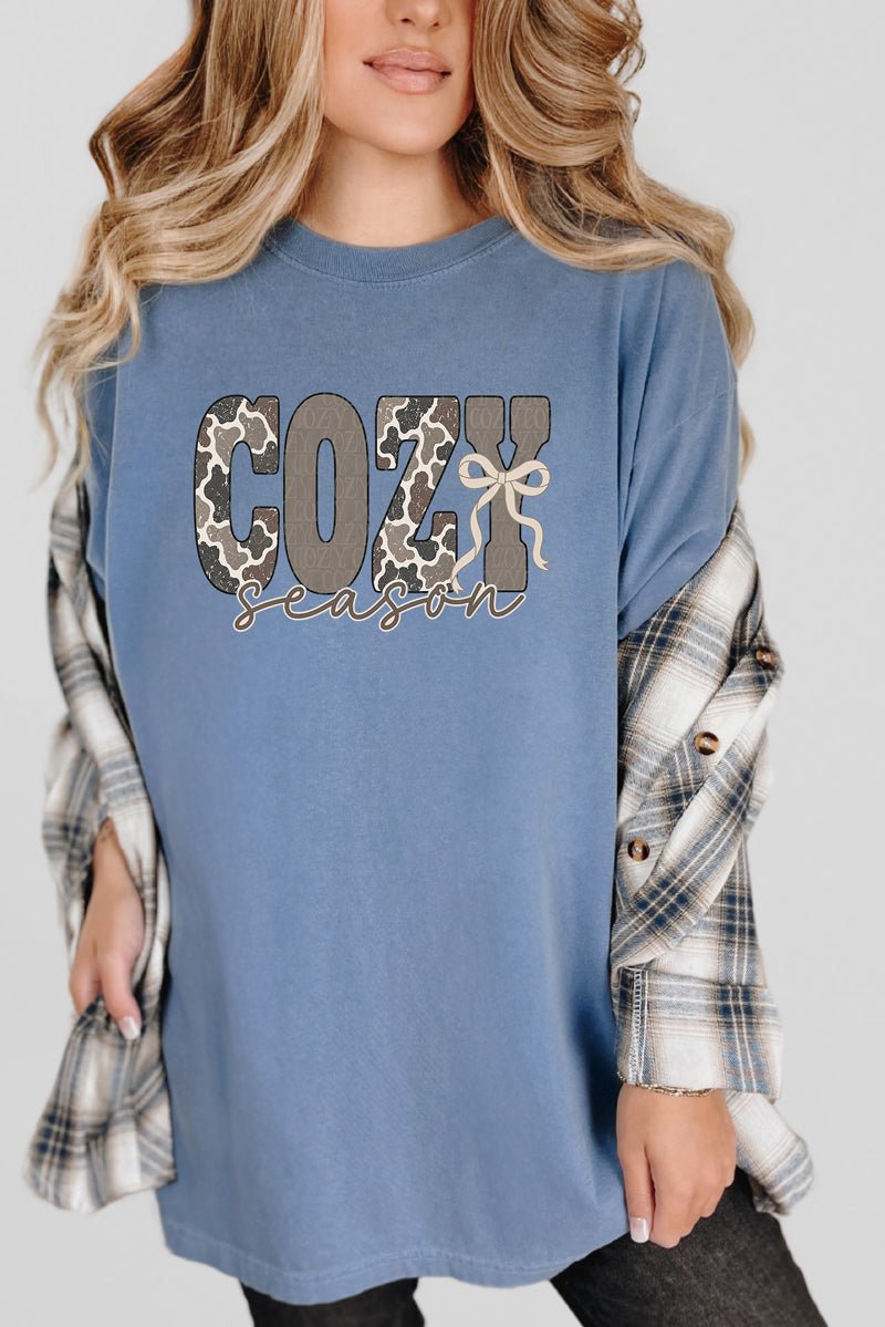 Camo Cozy Season Comfort Colors Adult Ring-Spun Cotton Tee - Wholesale Accessory Market