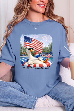 Chill The Fourth Out Comfort Colors Adult Ring - Spun Cotton Tee - Wholesale Accessory Market