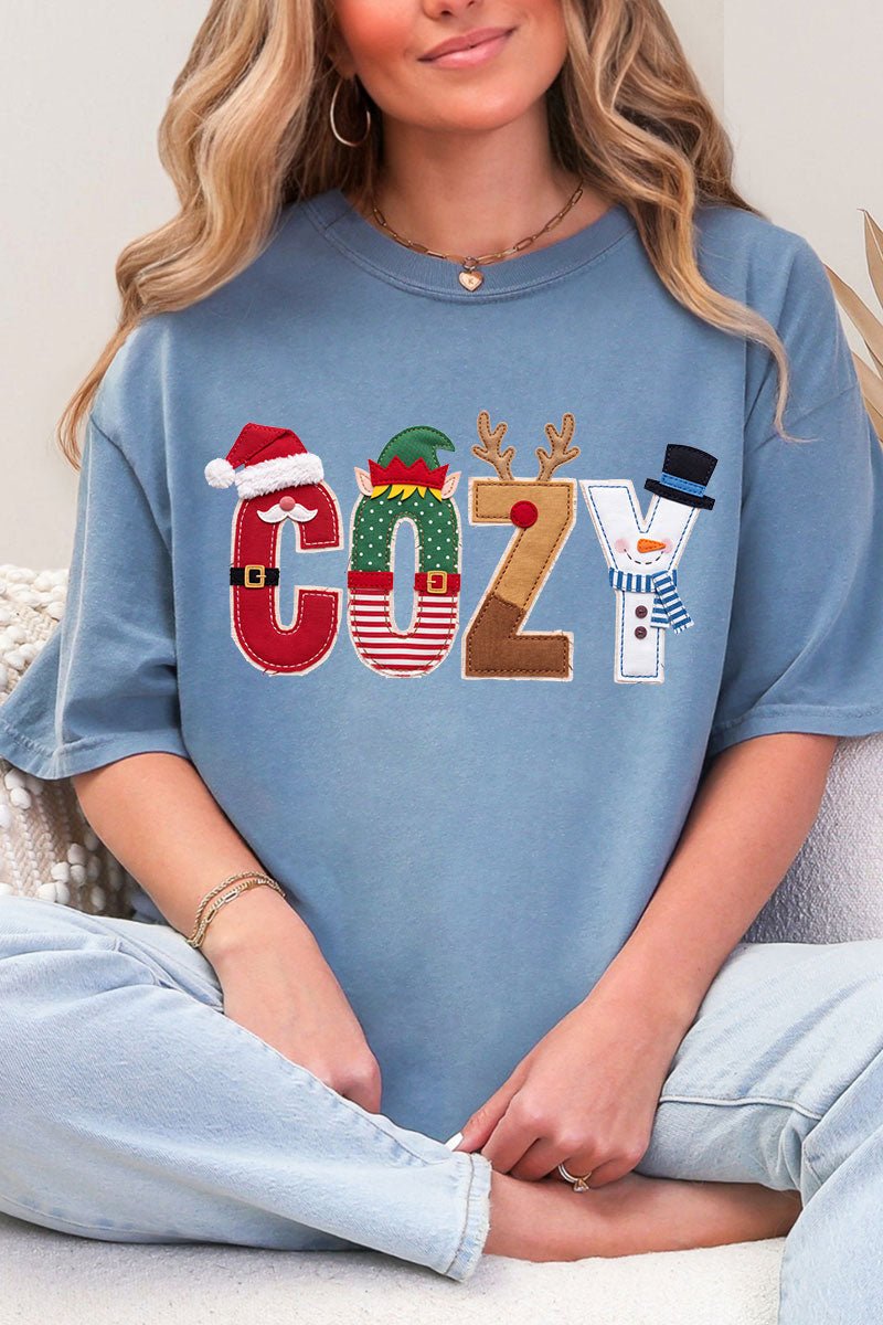 Christmas Characters Cozy Comfort Colors Adult Ring-Spun Cotton Tee - Wholesale Accessory Market
