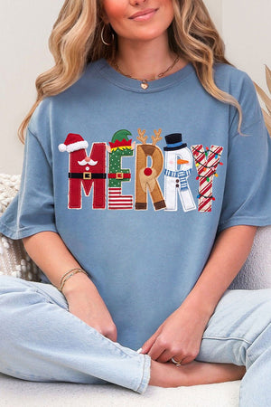 Christmas Characters Merry Comfort Colors Adult Ring-Spun Cotton Tee - Wholesale Accessory Market
