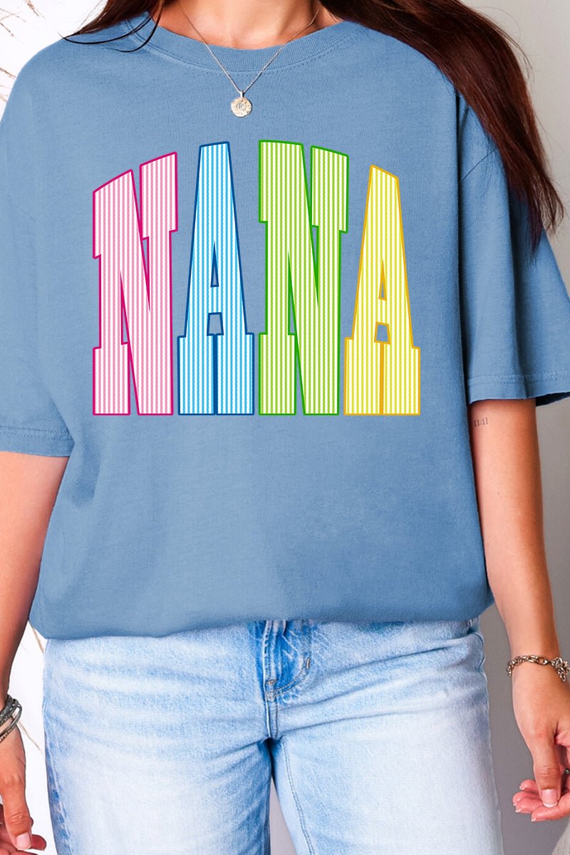 Color Me Loved Nana Comfort Colors Adult Ring-Spun Cotton Tee - Wholesale Accessory Market