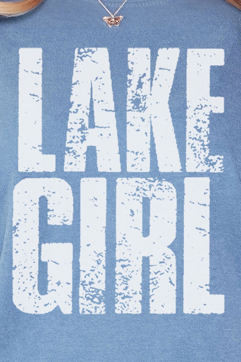 Distressed Lake Girl Comfort Colors Adult Ring - Spun Cotton Tee - Wholesale Accessory Market