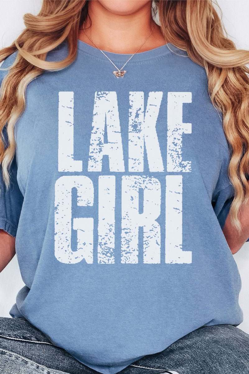 Distressed Lake Girl Comfort Colors Adult Ring - Spun Cotton Tee - Wholesale Accessory Market