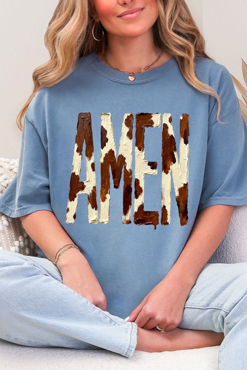 Painted Cow Amen Comfort Colors Adult Ring-Spun Cotton Tee - Wholesale Accessory Market