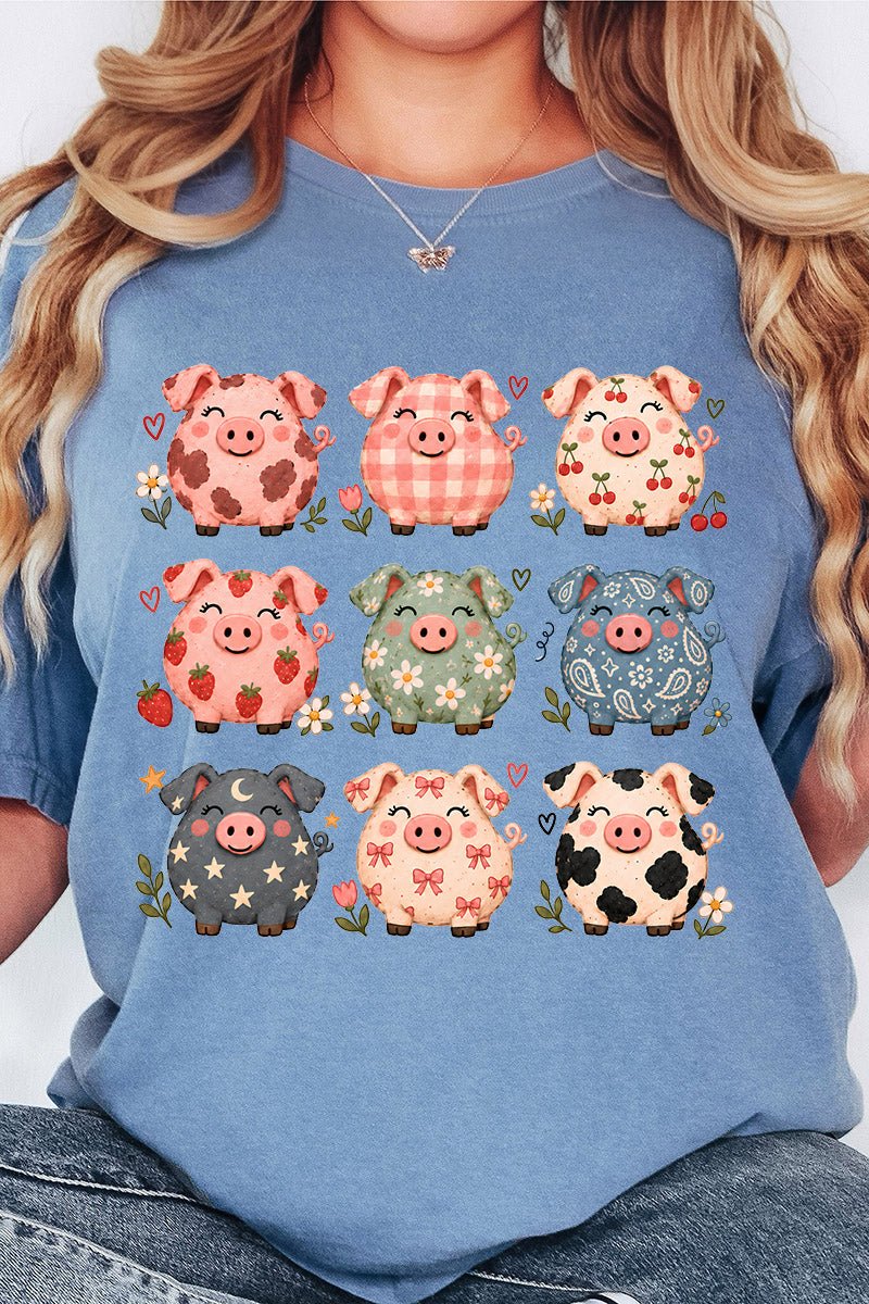 Piggy Crew Comfort Colors Adult Ring-Spun Cotton Tee - Wholesale Accessory Market